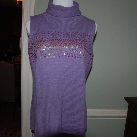 New Vintage Jane Seymour Sequined Sweater - Picture 2 of 5